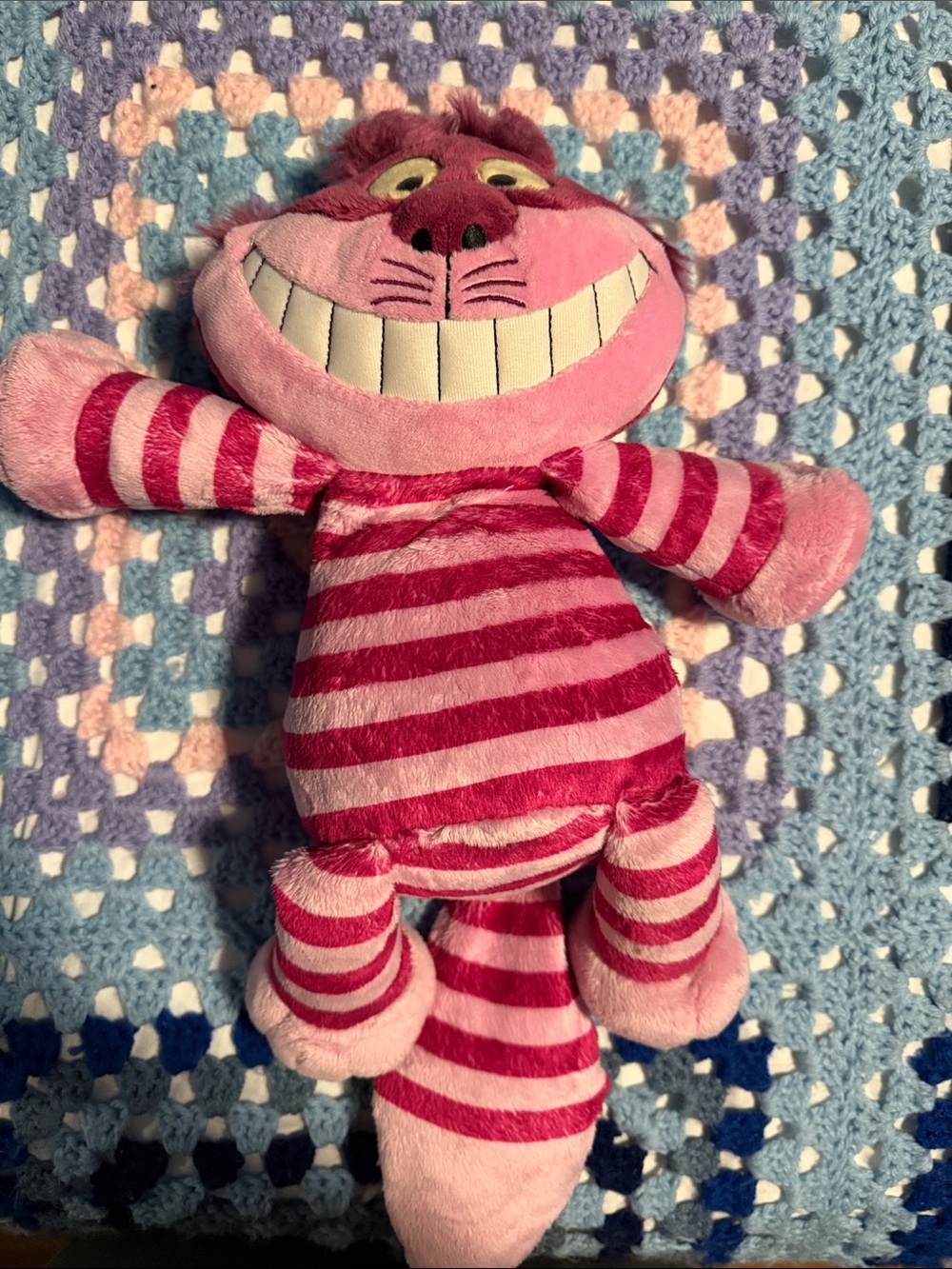 Scentsy Pink and Dark Pink Striped Cheshire Cat Plush